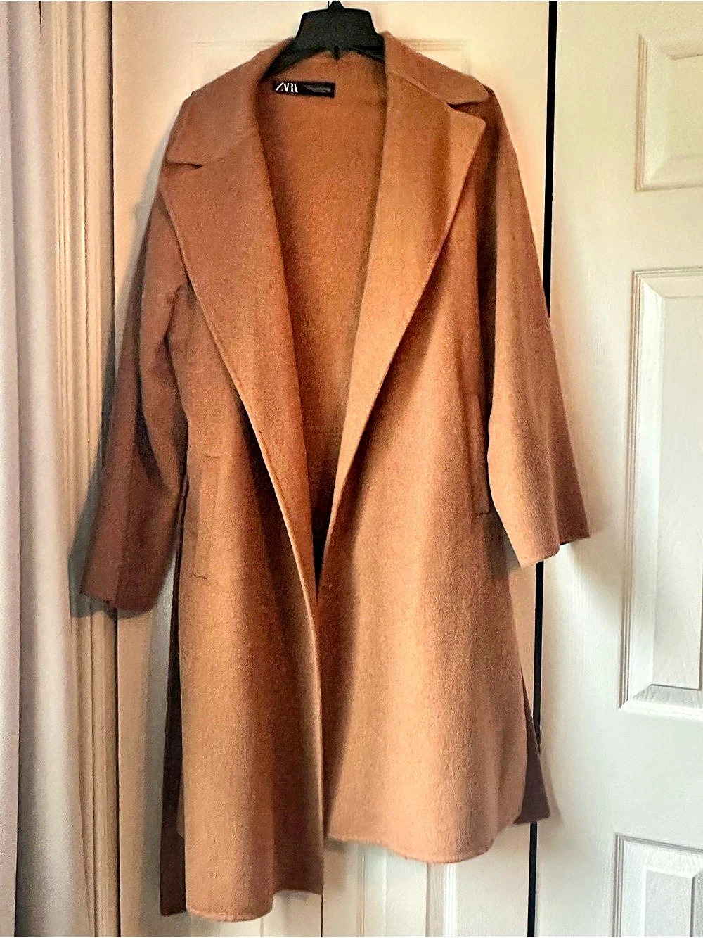 Zara Camel Wrap Trench Coat